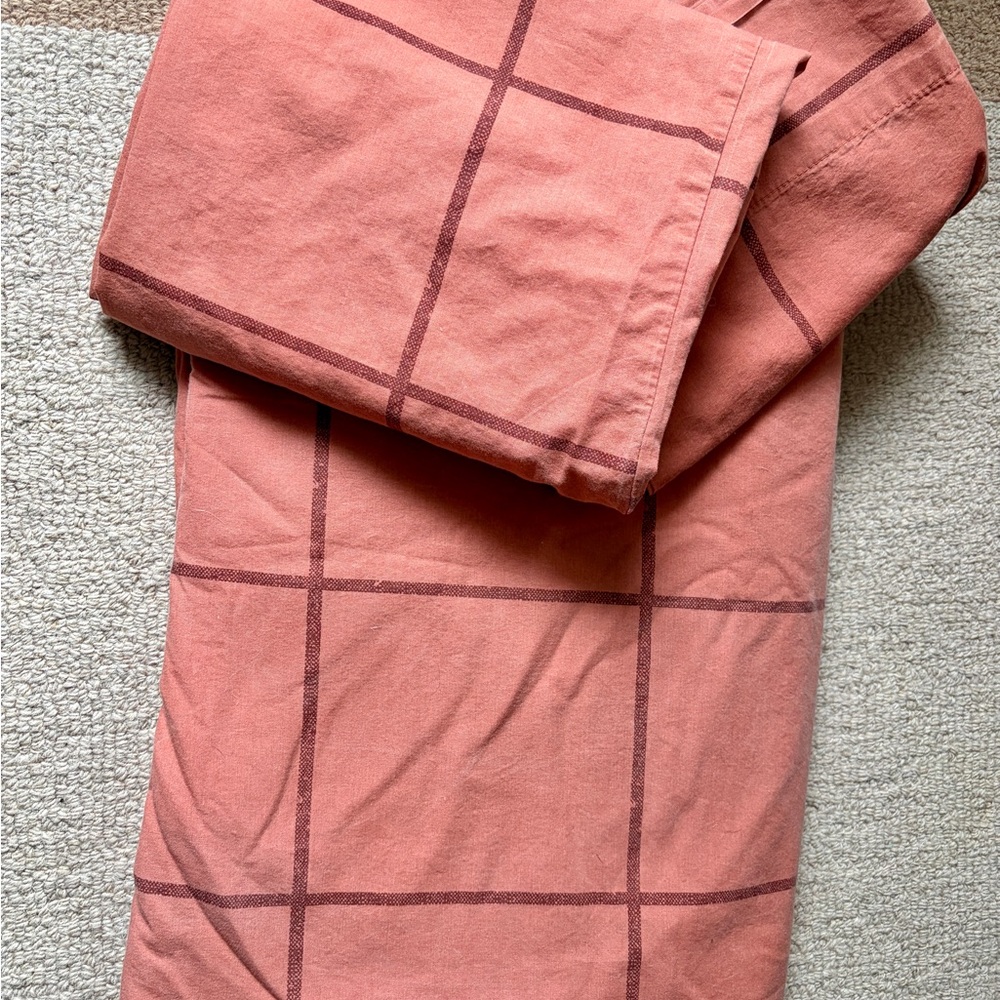 Windowpane Grid Duvet Cover and pillowcases